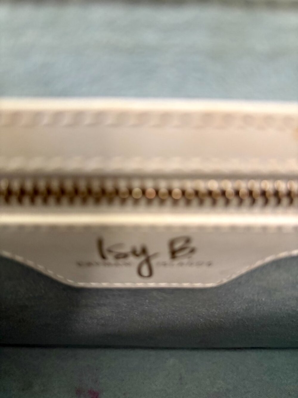 NEW Auth ISY B. Cayman Islands Lapis Embellished Convertible Shoulder Clutch Bag - Picture 8 of 8